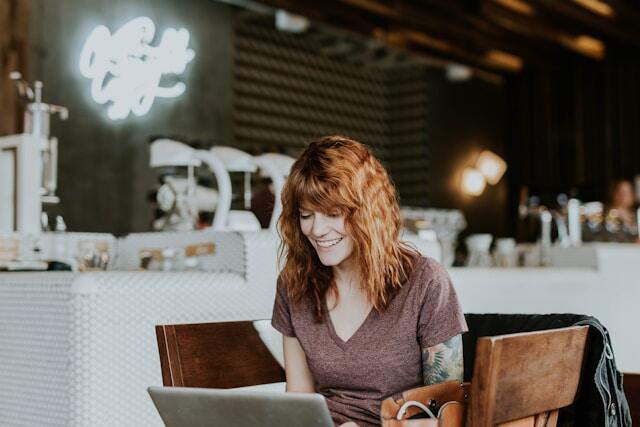 Woman evaluating skills during hiring process